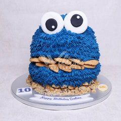 D.13.d COOKIE MONSTER - Children Birthday Cakes