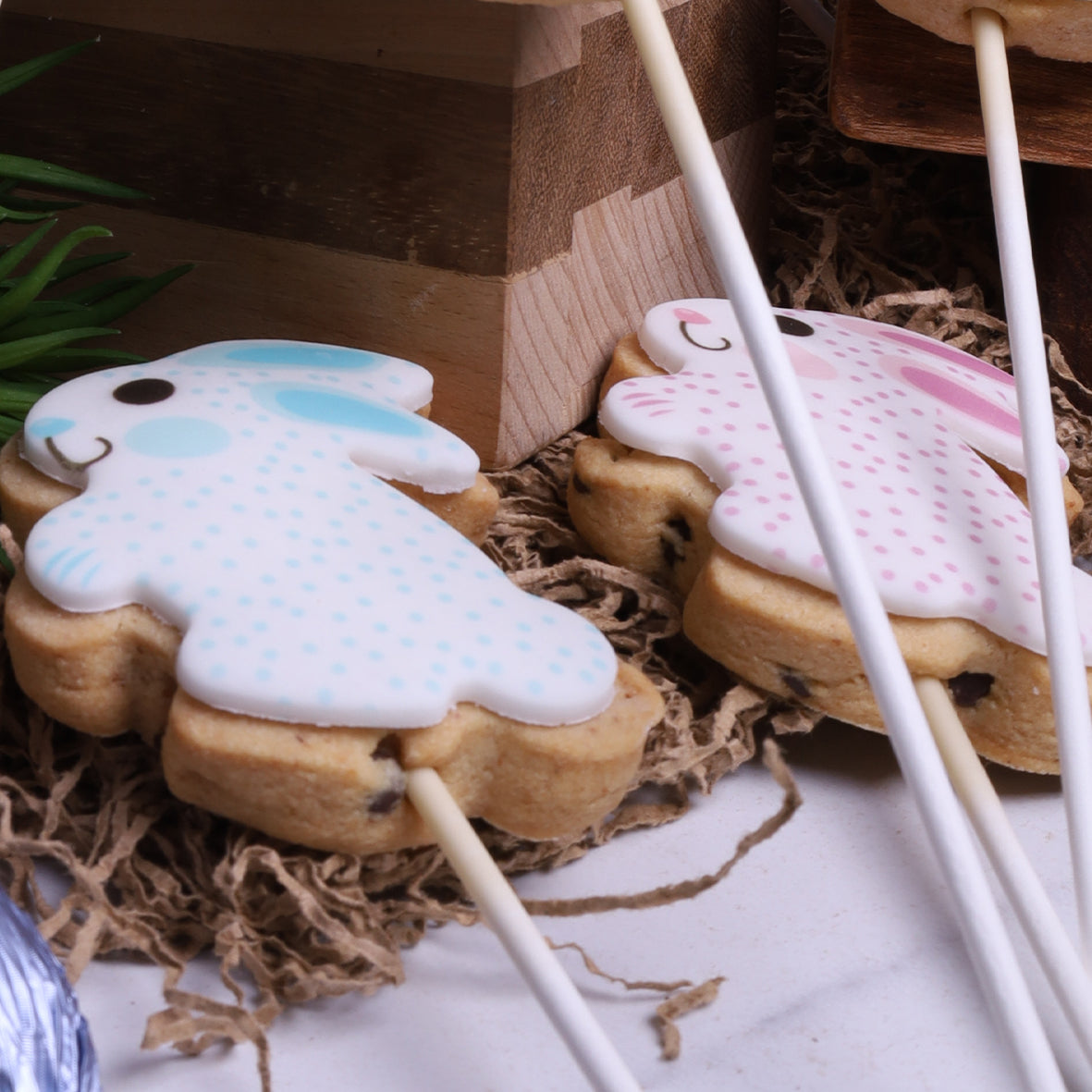 Easter Biscuits (Wrapped & Stick)