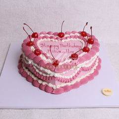 W17.d HEART - Women Birthday Cakes