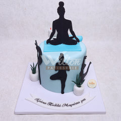 W30.a YOGA - Women Birthday Cakes