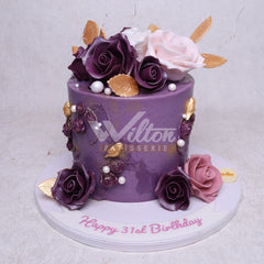 W6.56 FLOWERS - Women Birthday Cakes - WILTON PATISSERIE