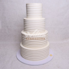 WE10.d WHITE SIMPLE - Wedding Cakes