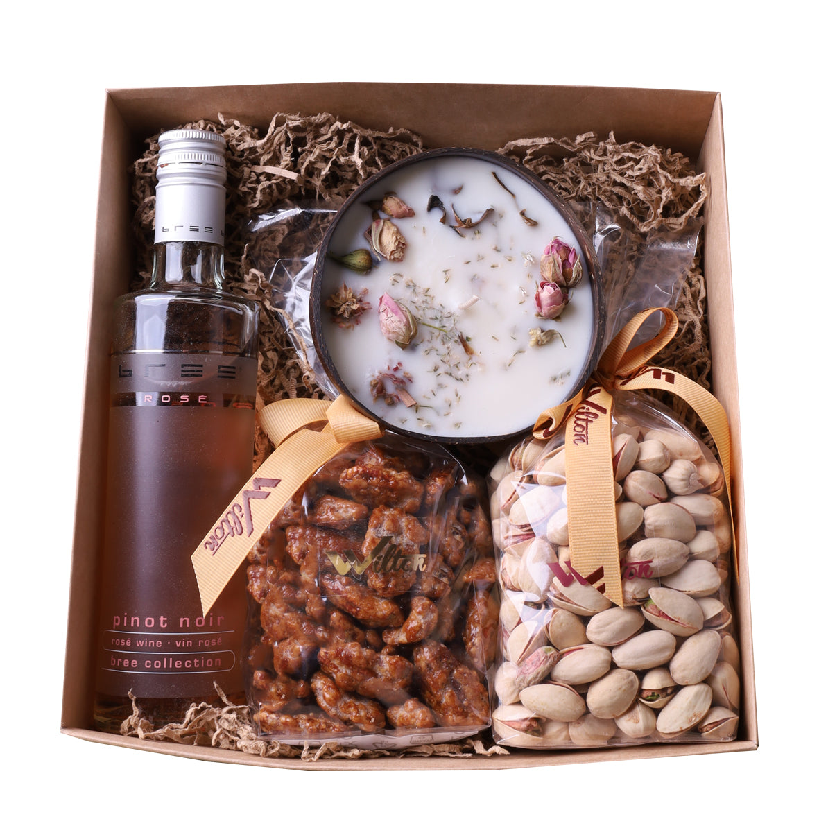 Wine, Nuts and Candle - Gift Boxes