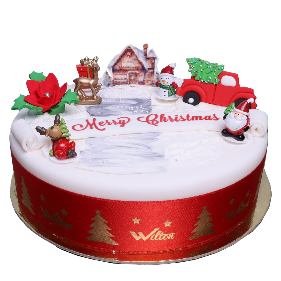 Buy Festiko® Glitter Yellow Merry Christmas Cake Topper with Christmas Tree  & Christmas & Hat & Reindeer, Merry Xmas Happy New Year Party Décor Online  at desertcartINDIA
