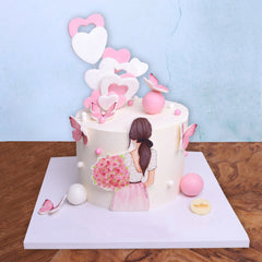 W10.d BUTTERFLIES - Women Birthday Cakes - WILTON PATISSERIE