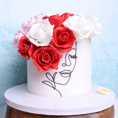 W6.58 FLOWERS - Women Birthday Cakes - WILTON PATISSERIE