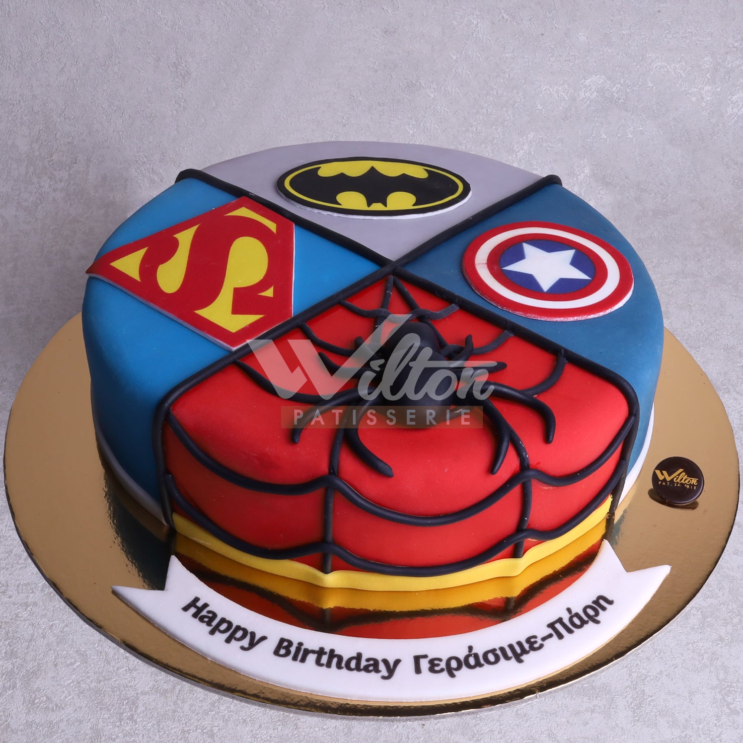Marvel Superheroes Number Cake No.K066 - Creative Cakes