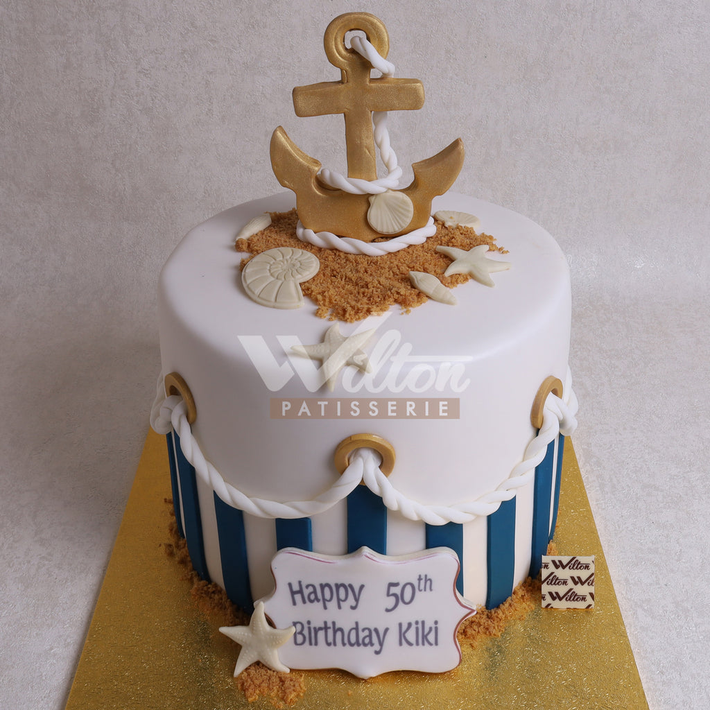 NAVY Anchor Cake Topper or Centerpiece – HonoringHeroes