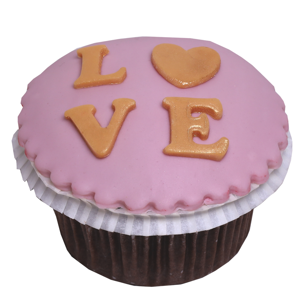 Cup Cake With Sugar Paste (valentines)