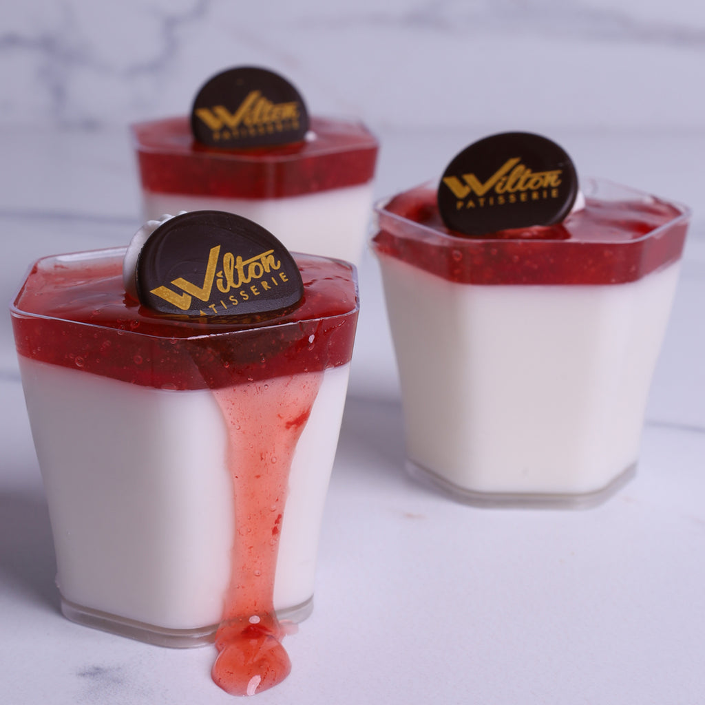 Panna Cotta with Strawberry Jam (in a cup)