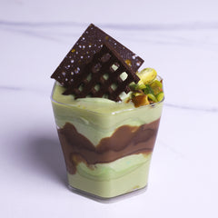 Spongecake with Pistachio Cream (in a cup) - Coctail Sweets