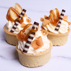 Fresh Banana & Toffee Tart - Coctail Sweets